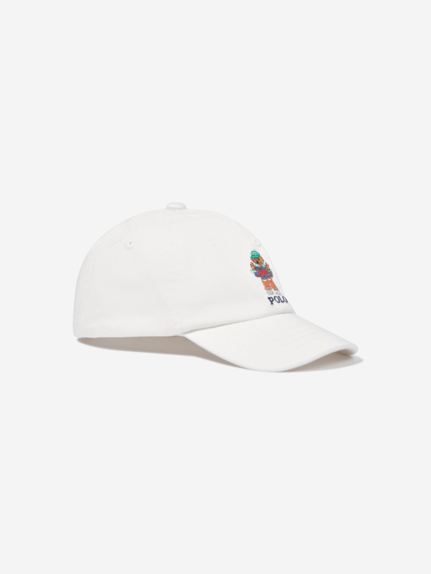 Baby Boys Polo Bear Cap in White