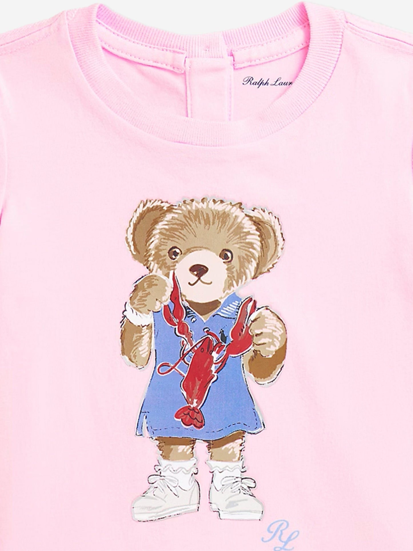 Baby Girls Bear T-Shirt in Pink