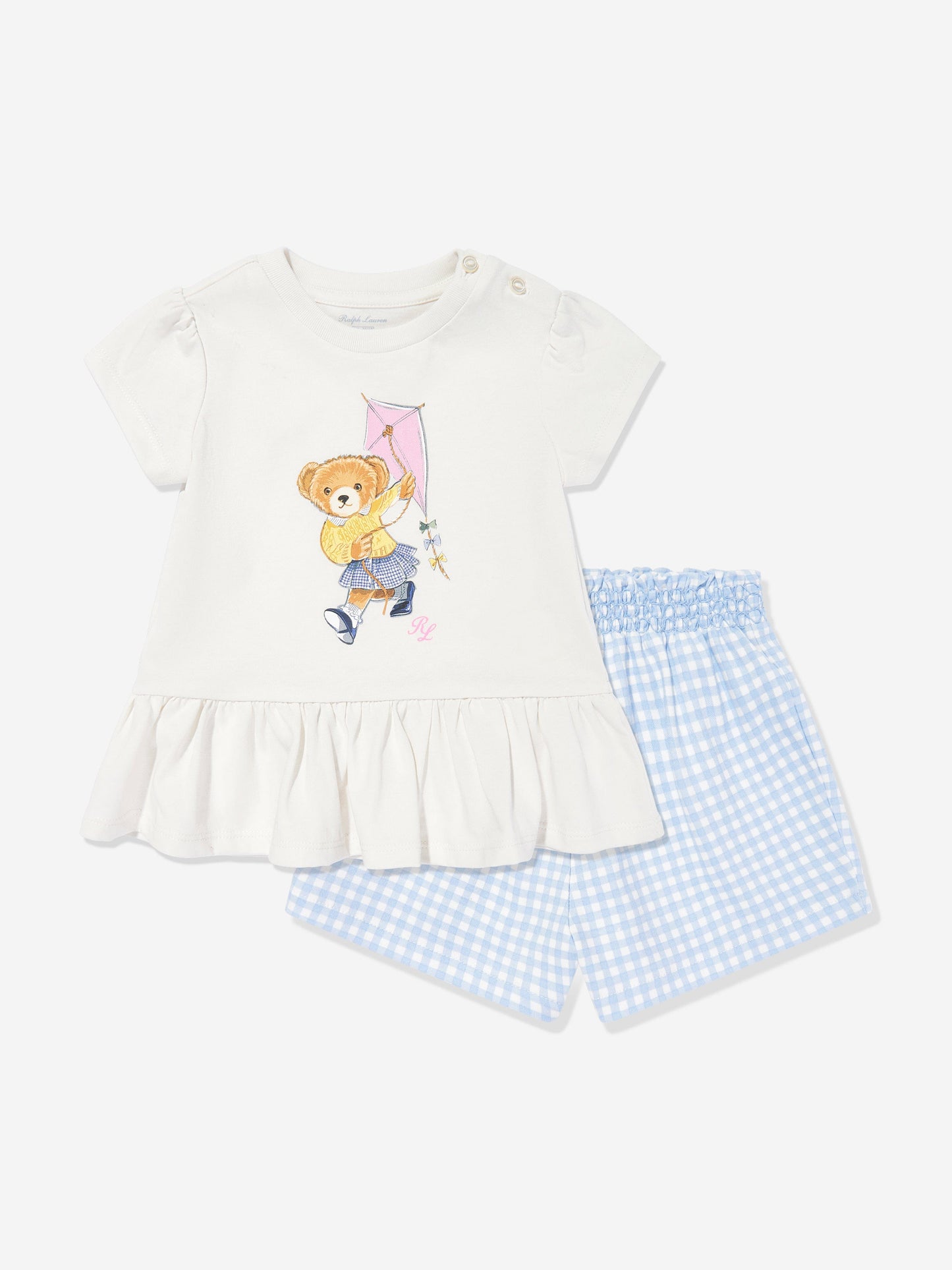 Baby Girls T-Shirt and Shorts Set in Blue