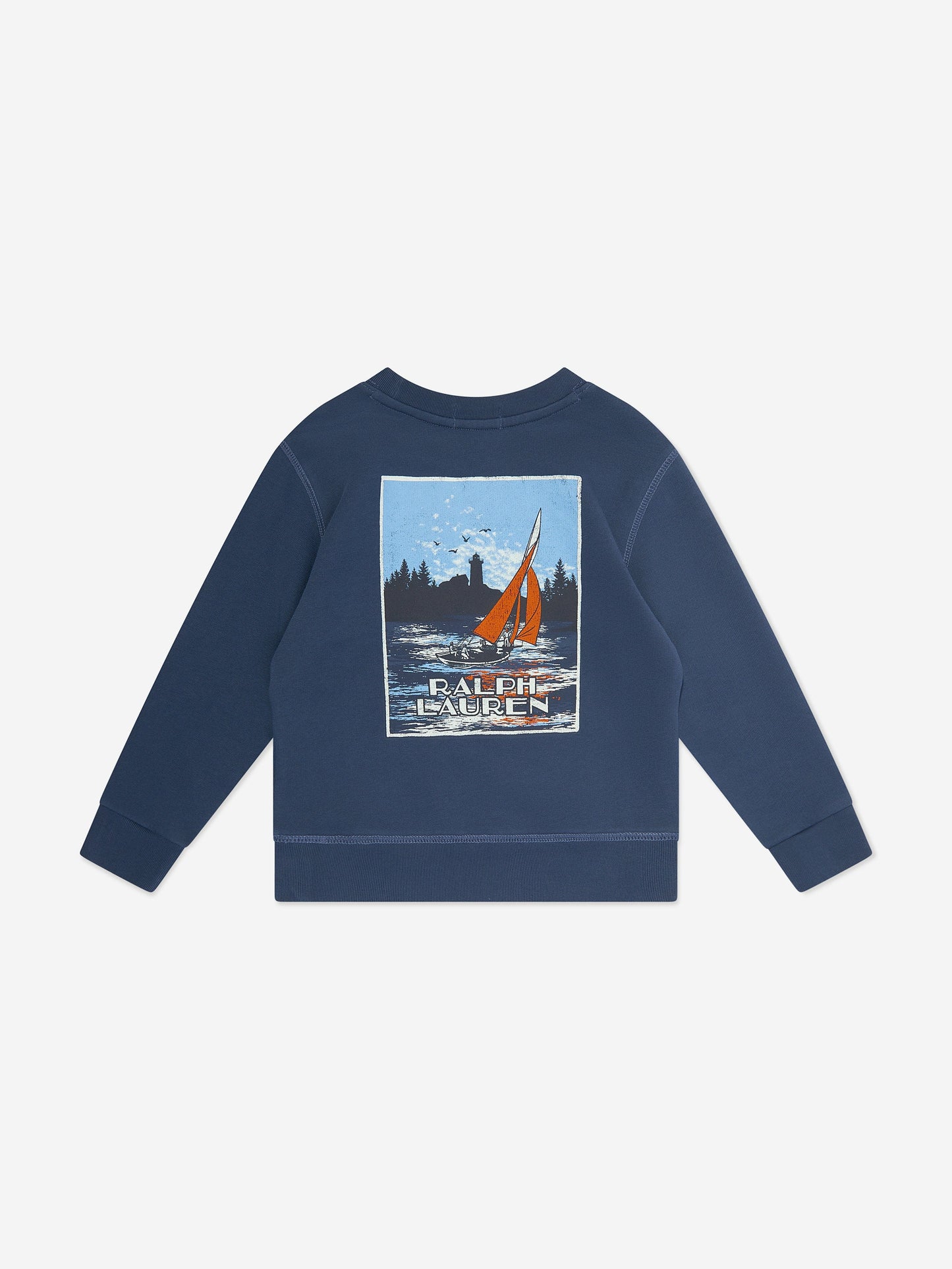 Boys Branded Sweatshirt in Navy