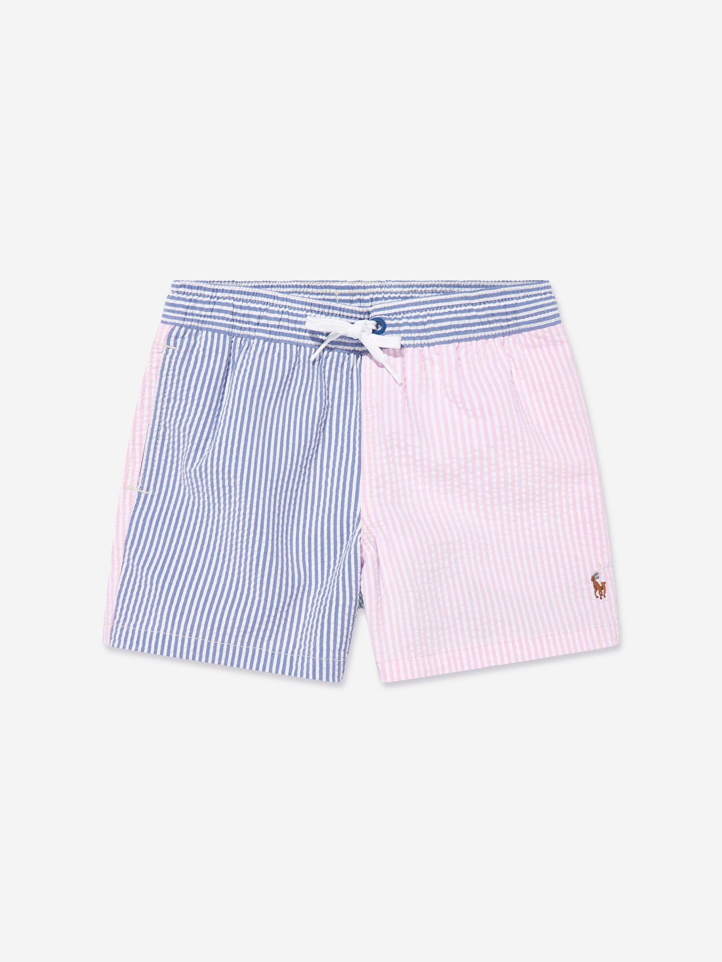 Boys Seersucker Swim Shorts in Multicolour