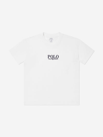 Boys Polo T-Shirt in White
