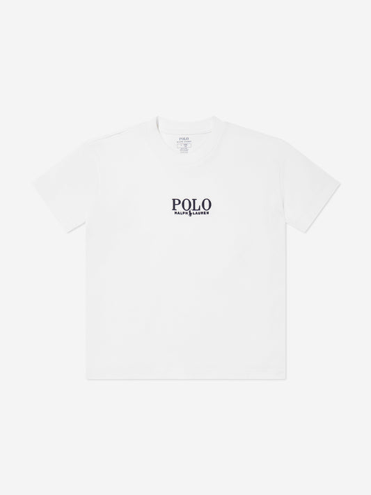 Boys Polo T-Shirt in White
