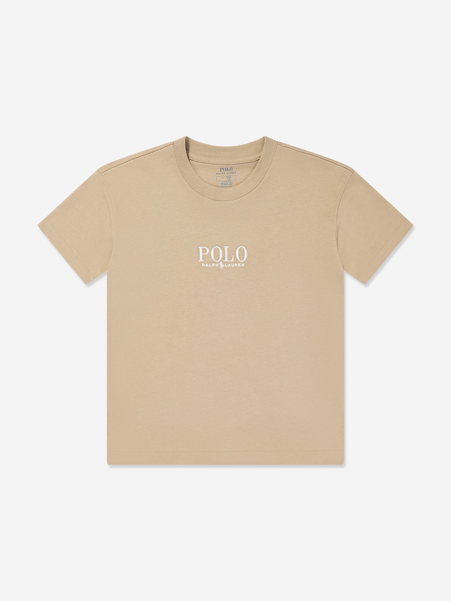 Boys Polo T-Shirt in Beige