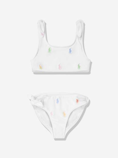 Girls Logo Bikini in White