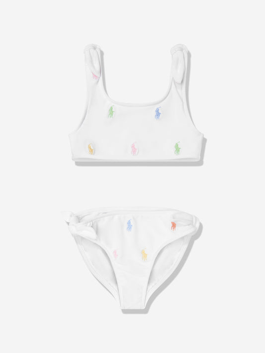 Girls Logo Bikini in White