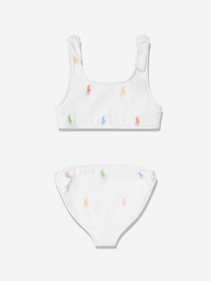 Girls Logo Bikini in White