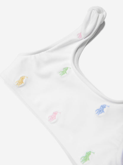 Girls Logo Bikini in White