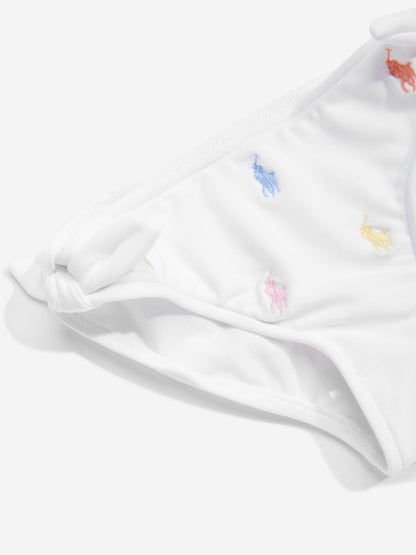 Girls Logo Bikini in White