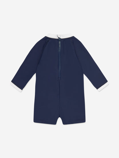 Baby Boys Rash Guard Sunsuit in Navy