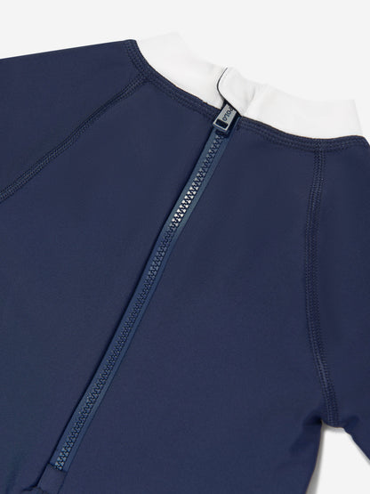 Baby Boys Rash Guard Sunsuit in Navy