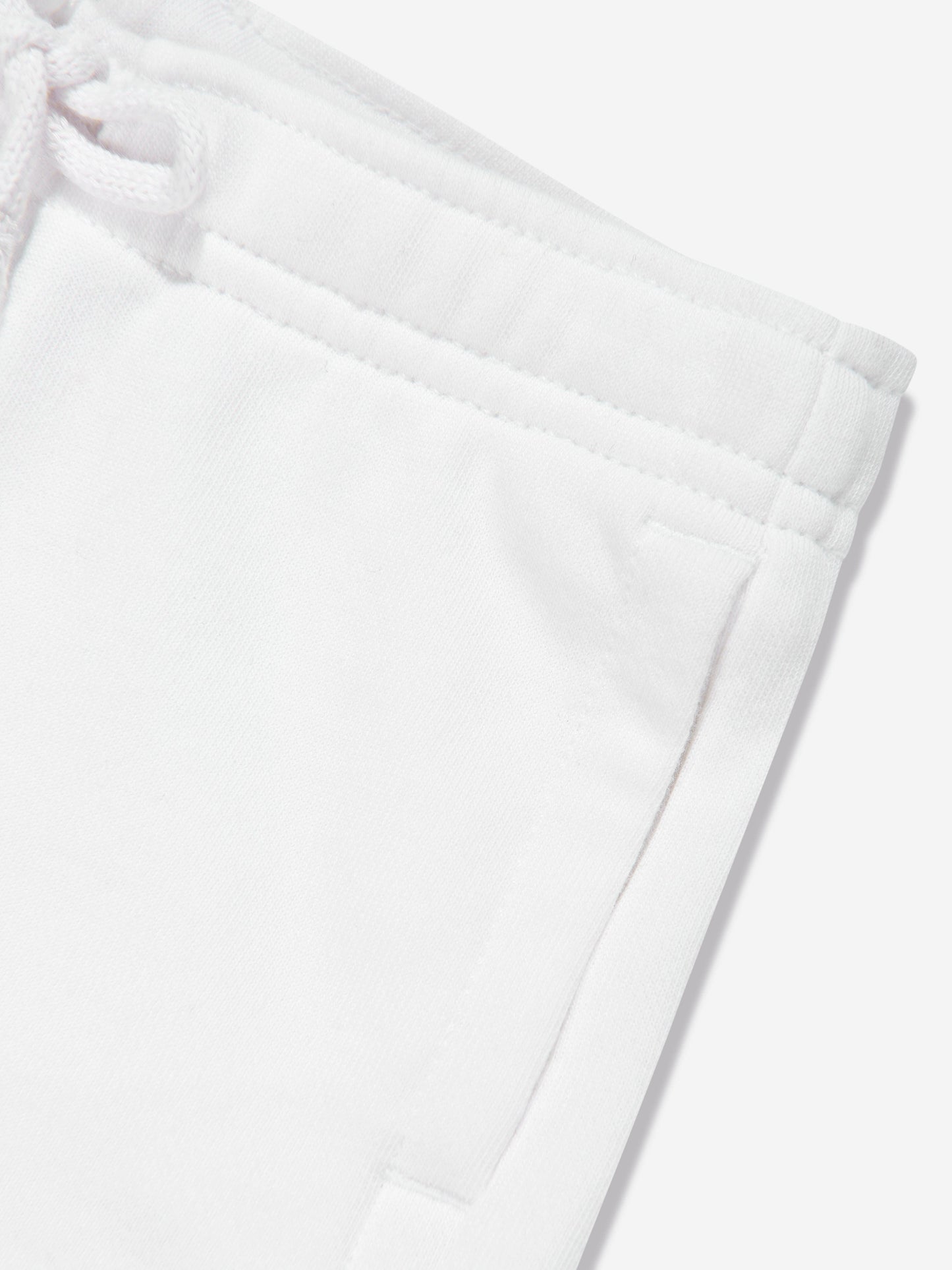 Girls Athletic Logo Shorts in White