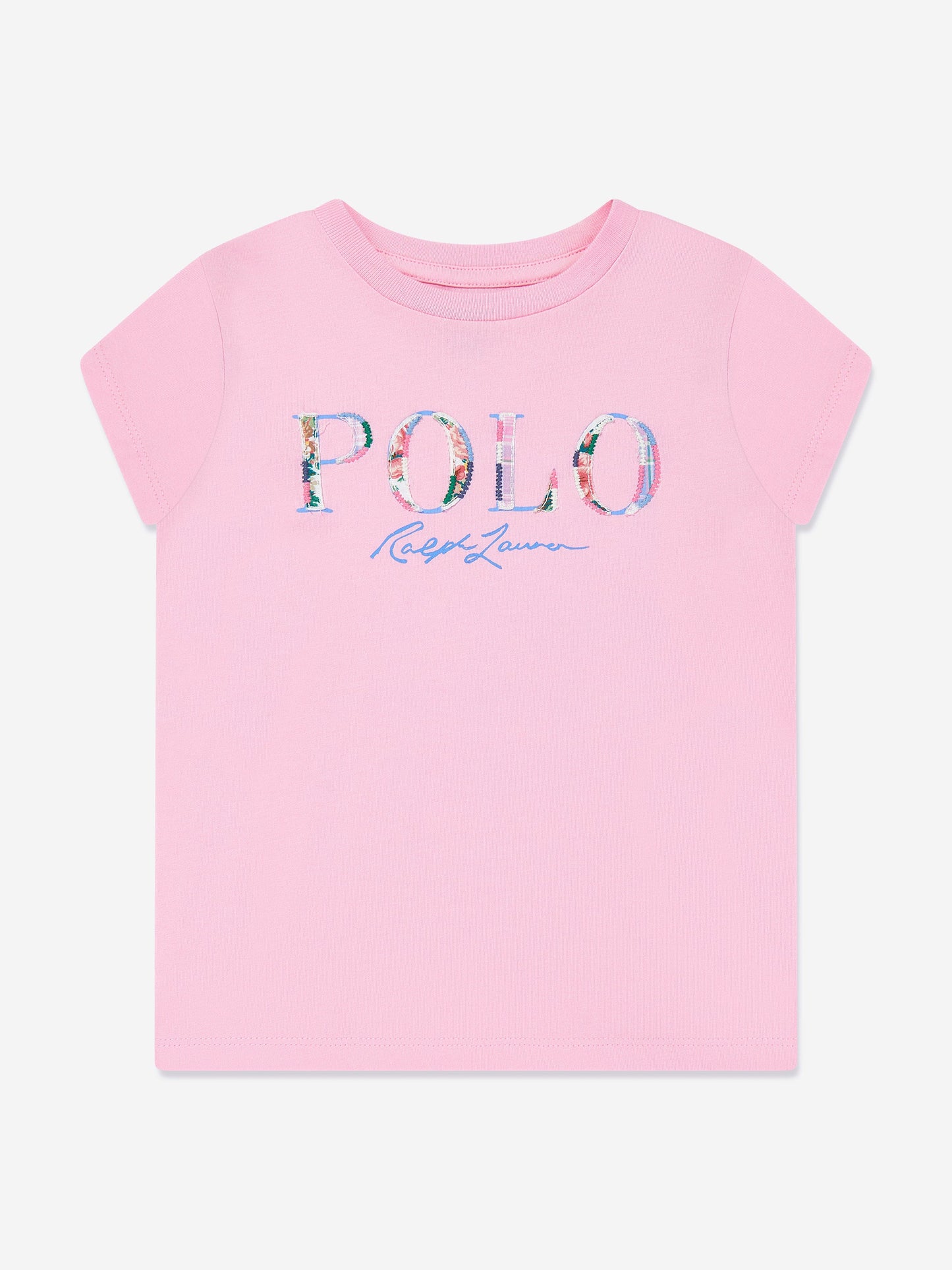 Girls Polo Logo T-Shirt in Pink