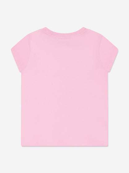 Girls Polo Logo T-Shirt in Pink