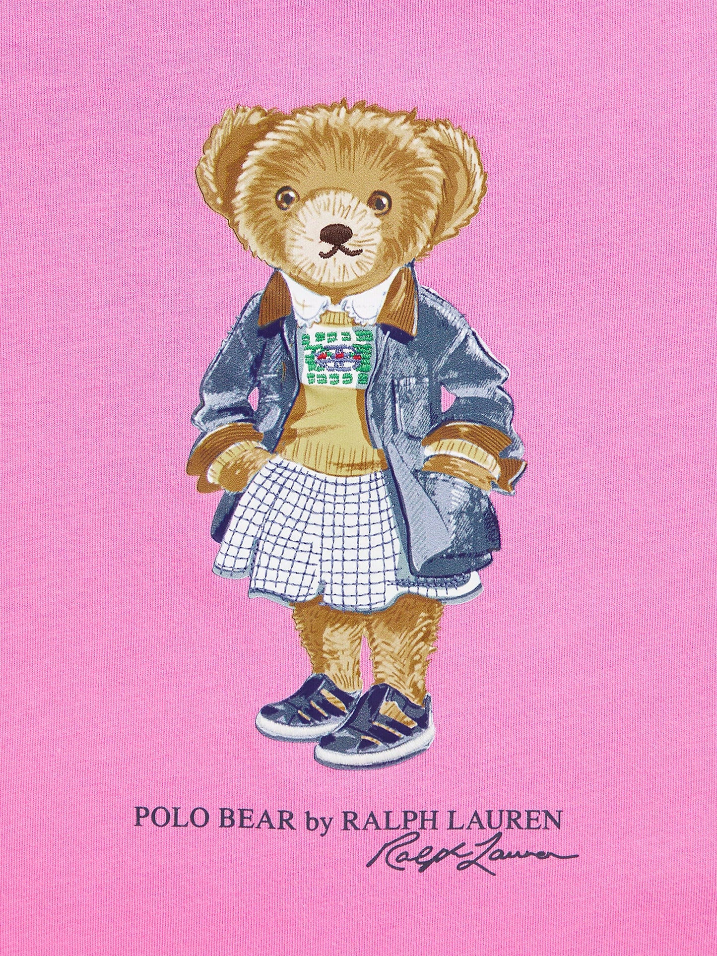 Girls Polo Bear T-Shirt in Pink