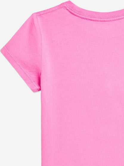 Girls Polo Bear T-Shirt in Pink