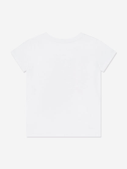 Girls Portofino Print T-Shirt in White