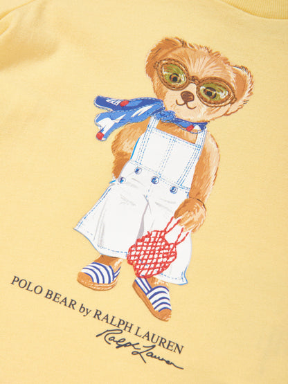 Baby Girls Polo Bear T-Shirt in Yellow