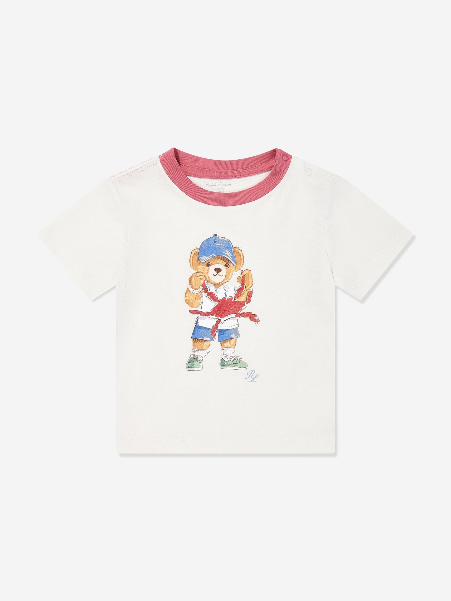 Baby Boys Bear Short Set in White