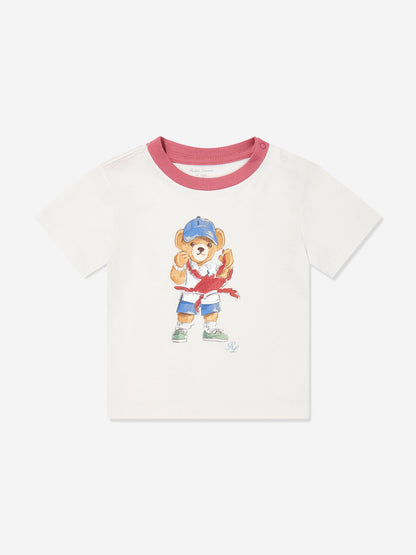 Baby Boys Bear Short Set in White