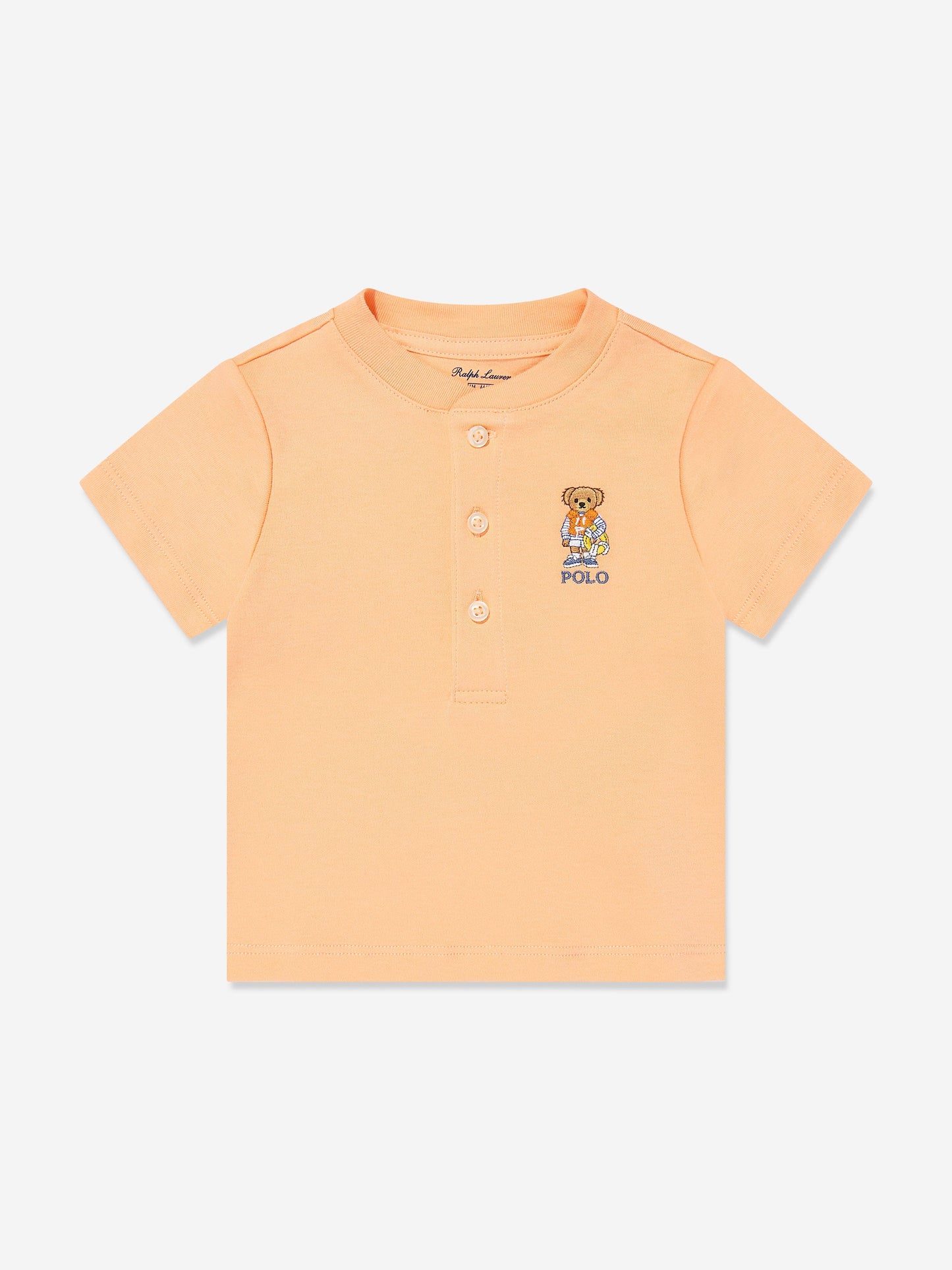 Baby Boys Bear Short Set in Orange