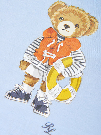 Baby Boys Bear T-Shirt in Blue