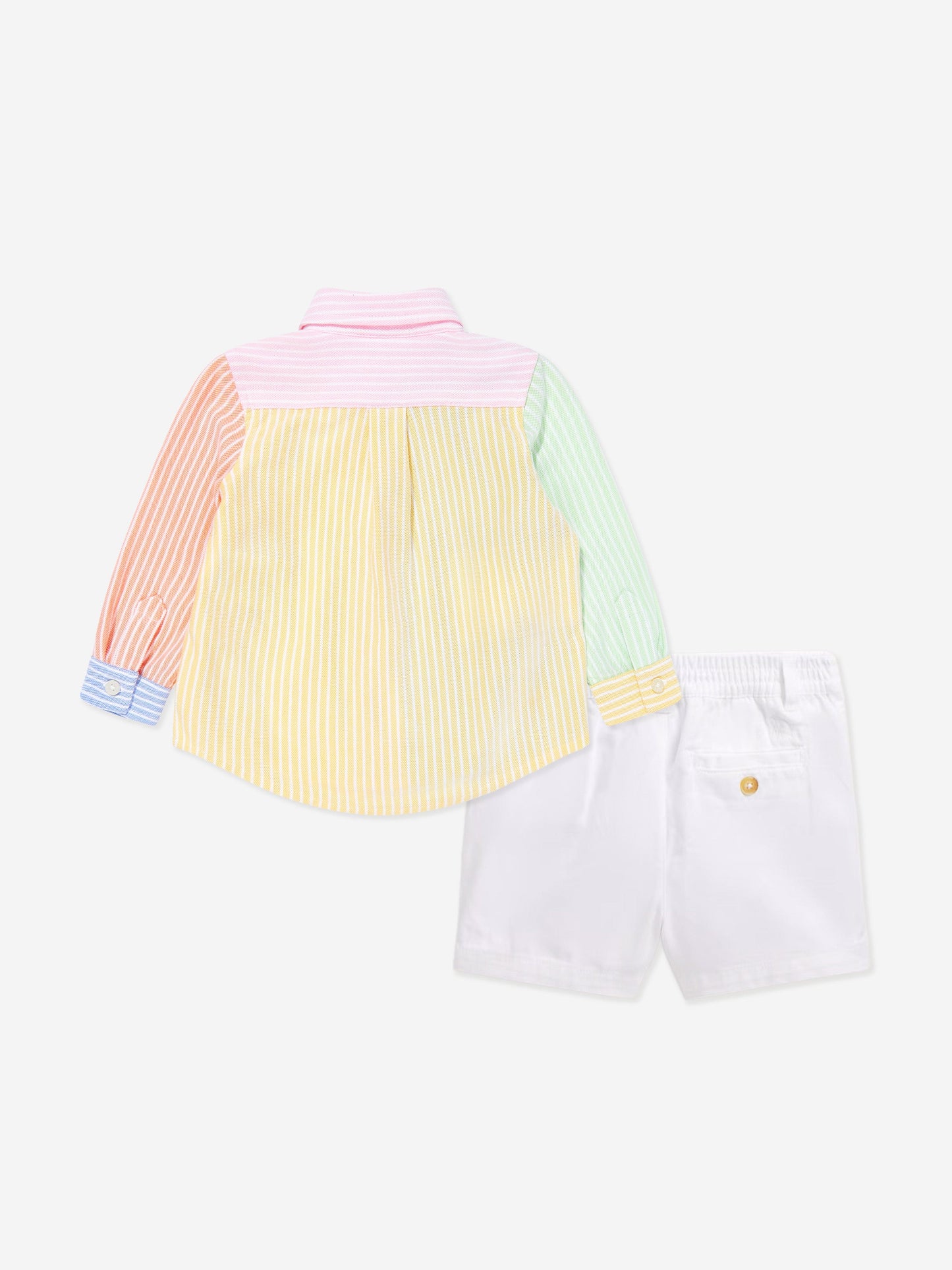 Baby Boys Shirt and Shorts Set in Multicolour