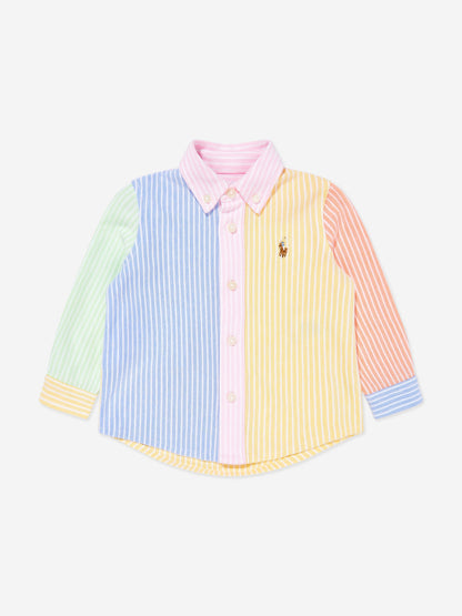 Baby Boys Shirt and Shorts Set in Multicolour