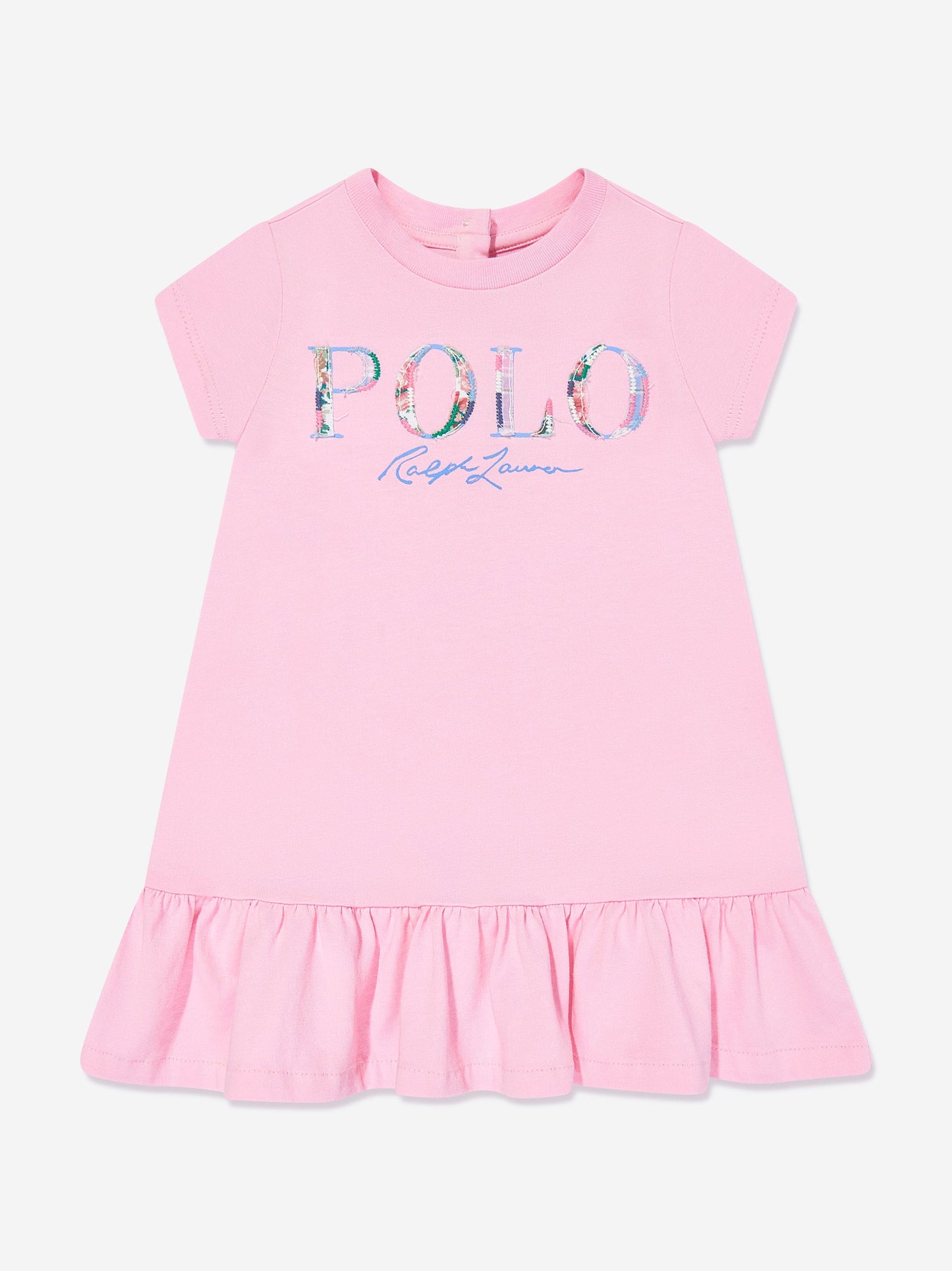 Baby Girls Polo Logo Dress in Pink