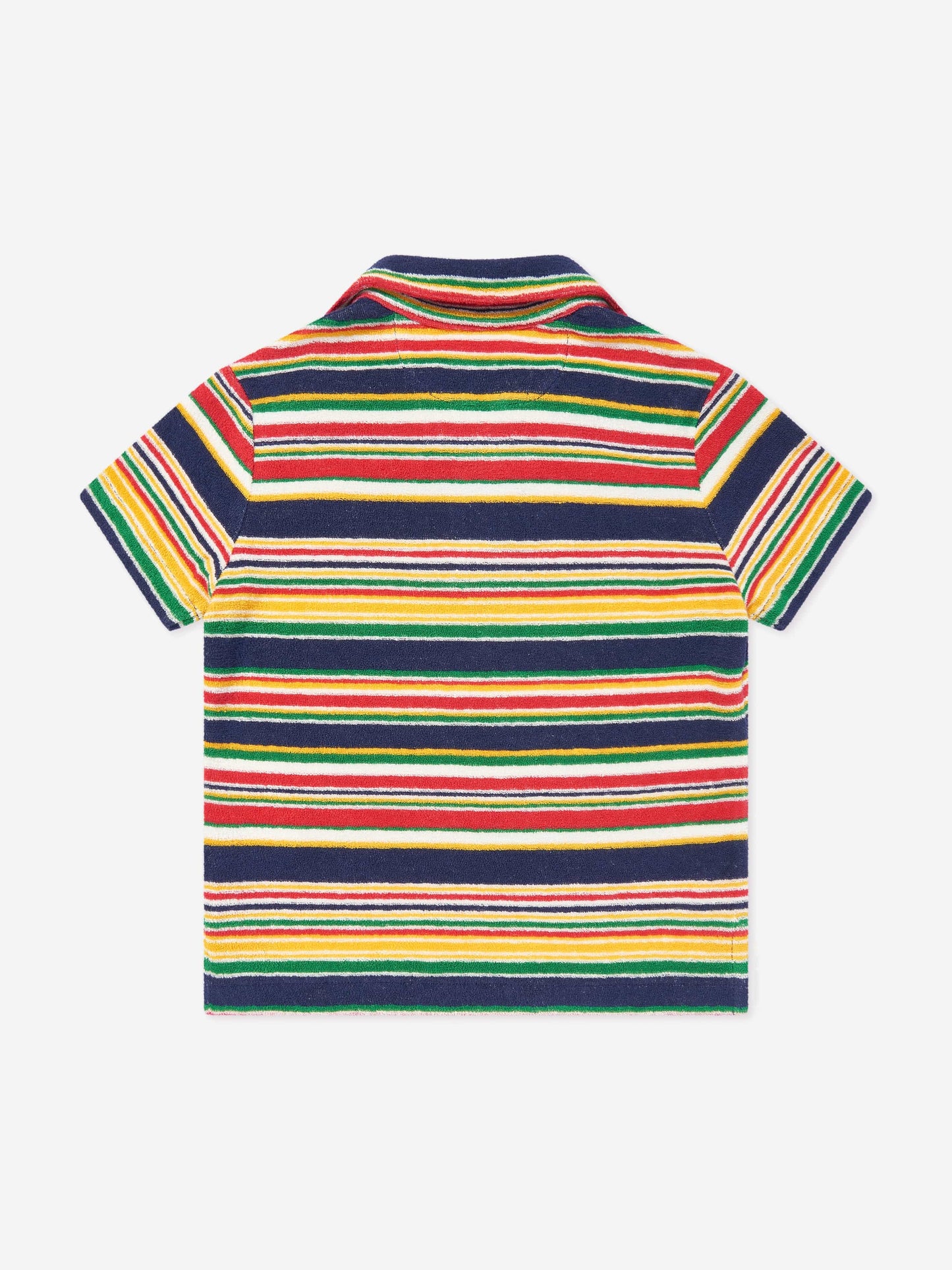 Boys Striped Polo Shirt in Yellow