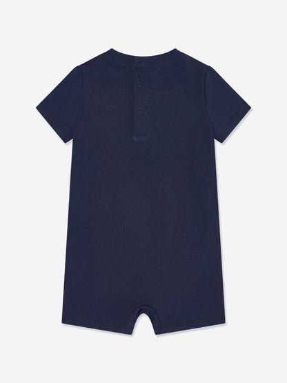 Baby Boys Dog Romper in Navy