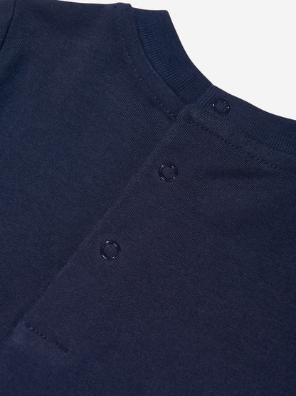 Baby Boys Dog Romper in Navy