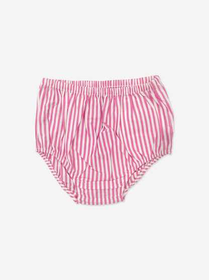 Baby Girls Striped Shirt Dress in Pink