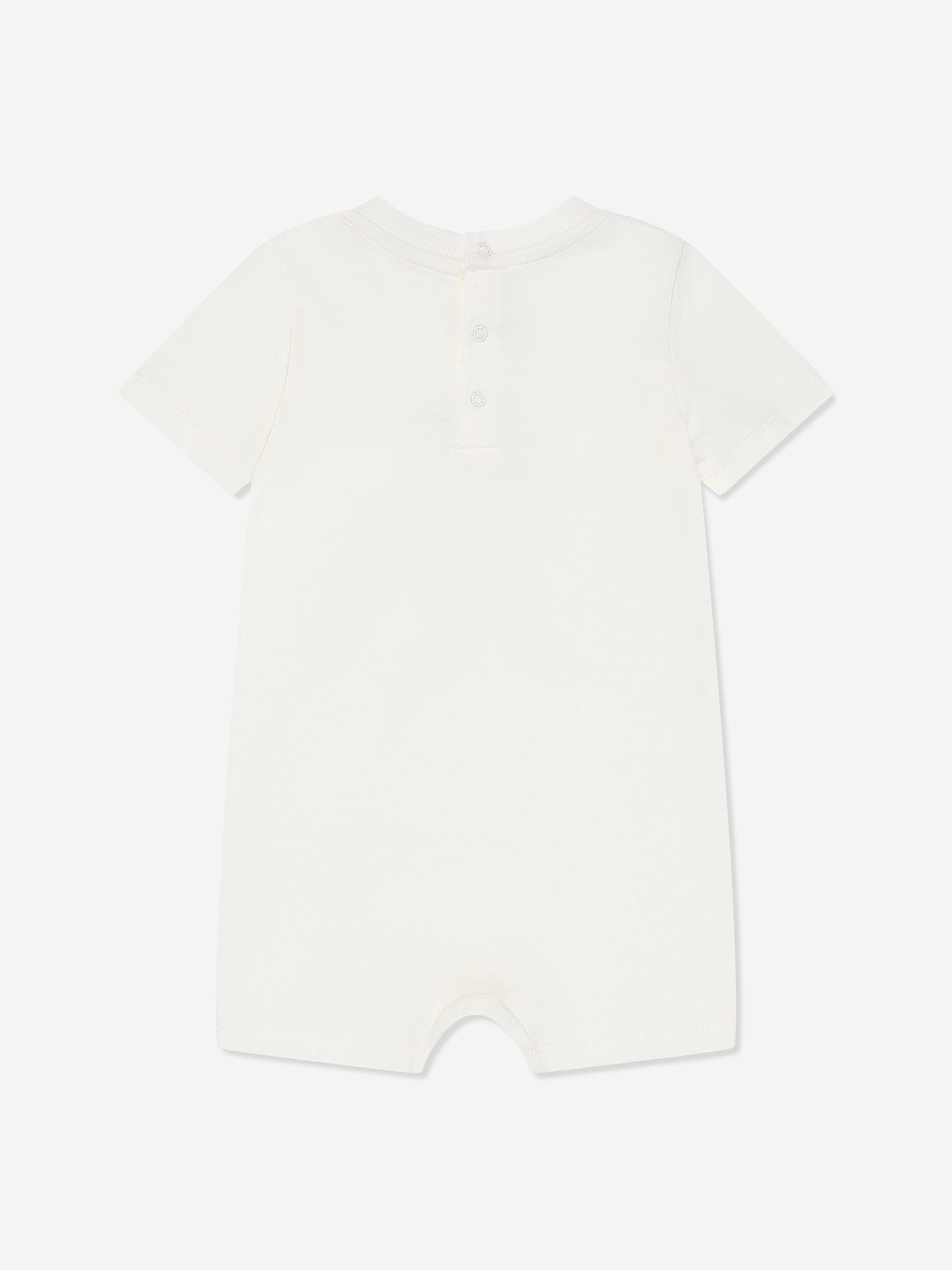 Baby Boys Bear Romper in White