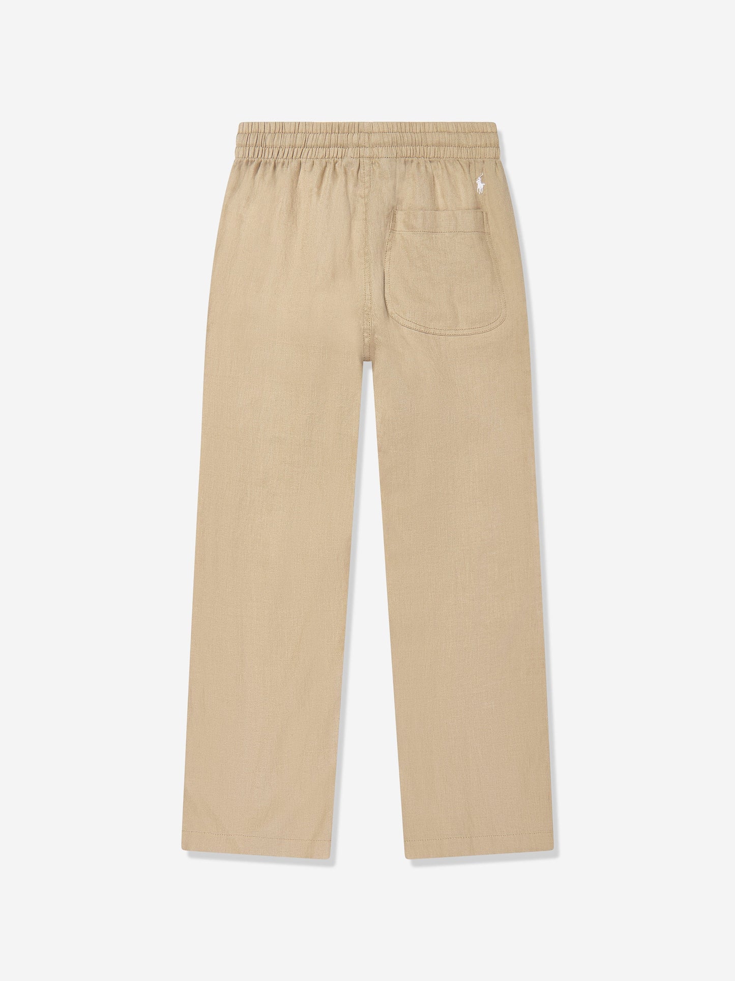 Boys Linen Trousers in Brown