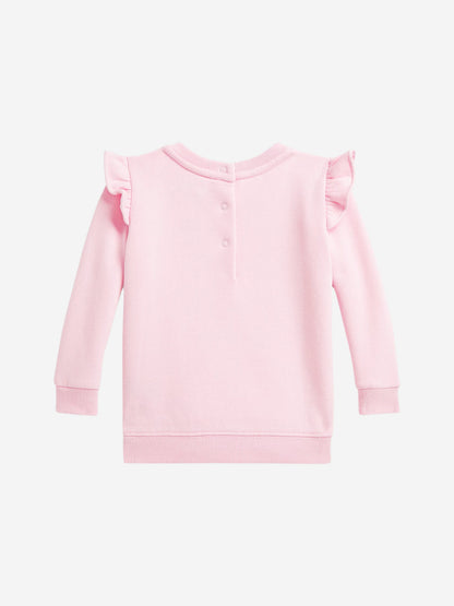 Baby Girls Bear Sweatshirt in Pink