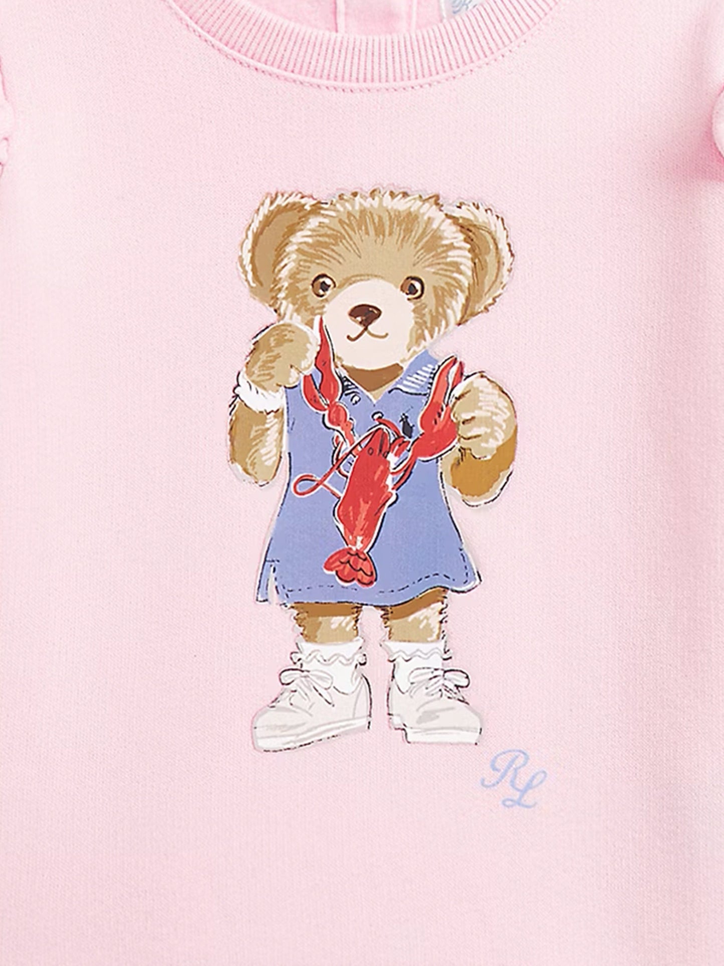 Baby Girls Bear Sweatshirt in Pink
