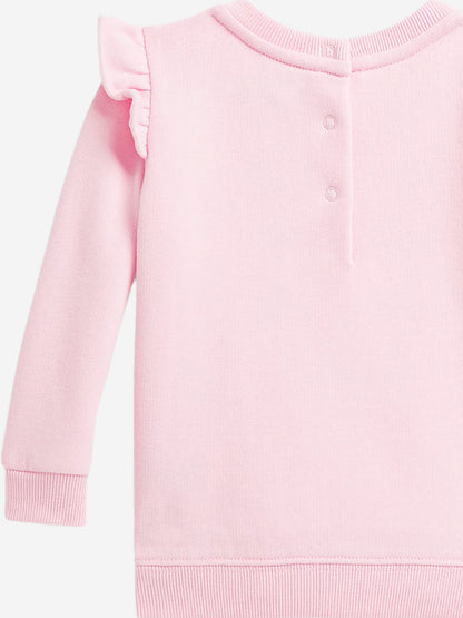 Baby Girls Bear Sweatshirt in Pink