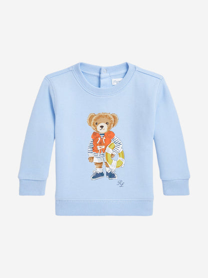 Baby Boys Bear Sweatshirt in Blue
