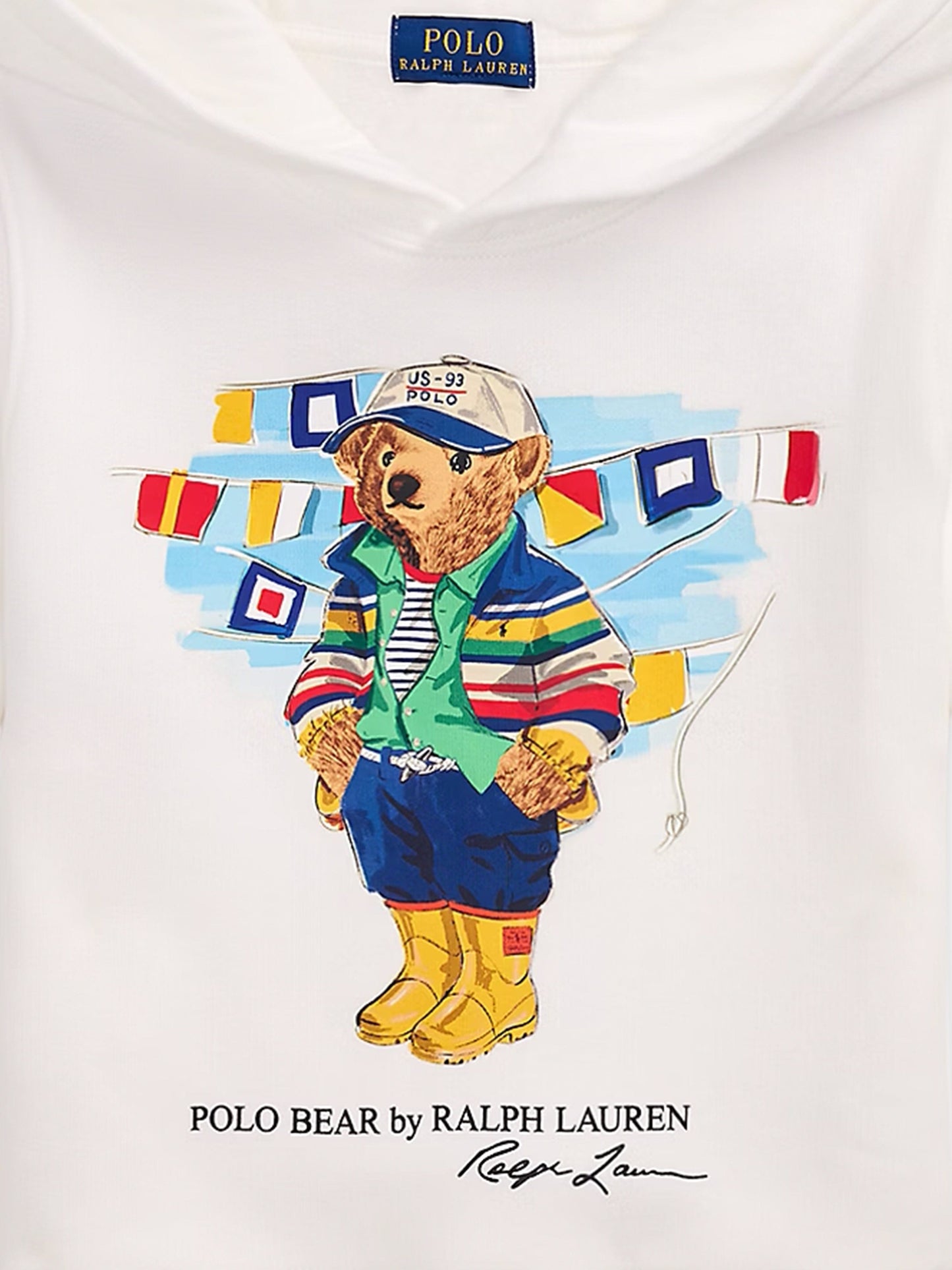Boys Fleece Hoodie in White