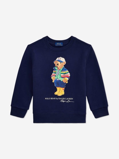 Boys Fleece Sweatshirt in Navy