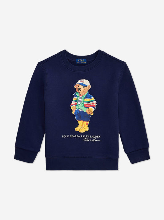 Boys Fleece Sweatshirt in Navy