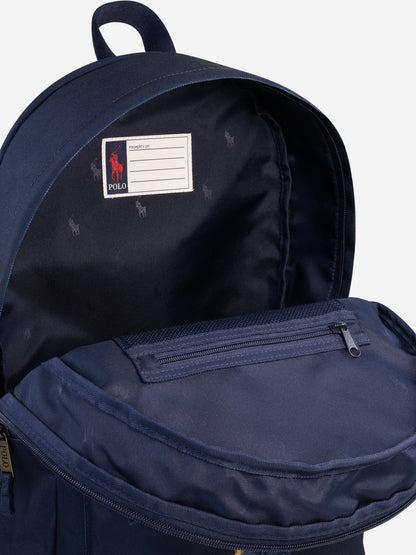 Kids Polo Bear Backpack in Navy (35.5cm)