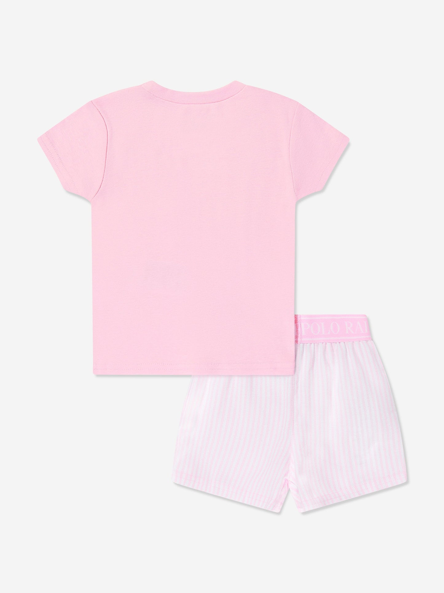 Ralph Lauren Girls Short Pyjama Set in Pink