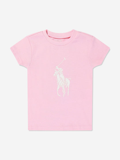 Ralph Lauren Girls Short Pyjama Set in Pink