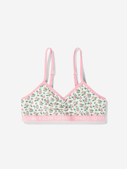 Ralph Lauren Girls 2 Pack Bralette Set in Ivory