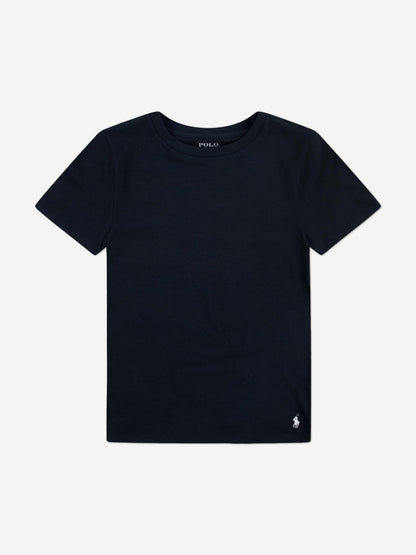 Ralph Lauren Boys 3 Pack T-Shirt Set in Black