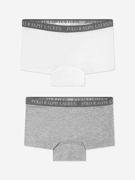 Ralph Lauren 女童 2 条装平角内裤套装（灰色）