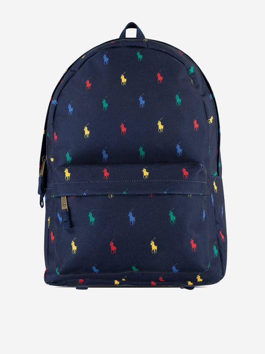 Kids Polo Pony Backpack in Navy (45cm)