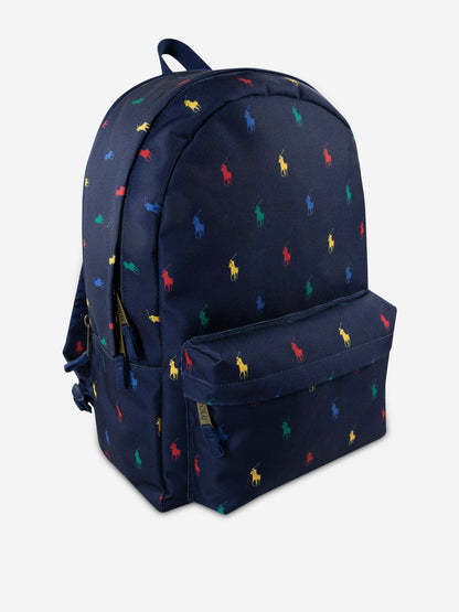 Kids Polo Pony Backpack in Navy (45cm)
